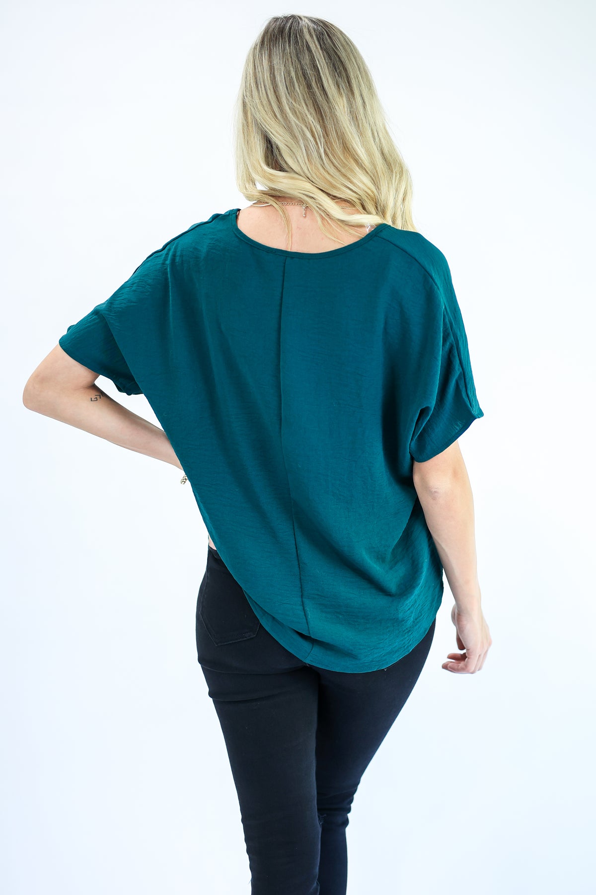 Living With Style Shift Top In Hunter-Shirt/Tops-Entro-Southern House