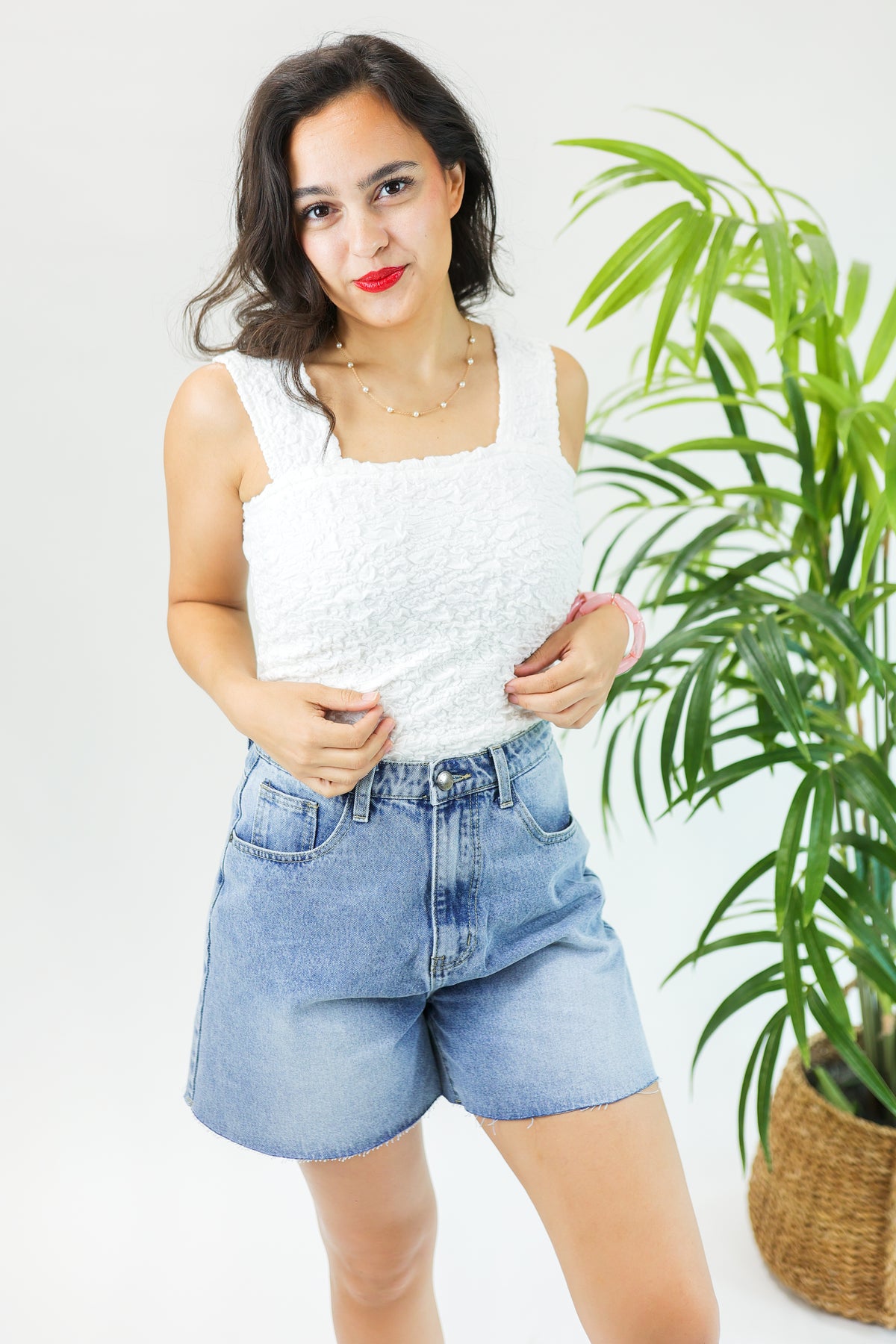 The Anna Boyfriend Denim Shorts-Shorts-Listicle-Southern House