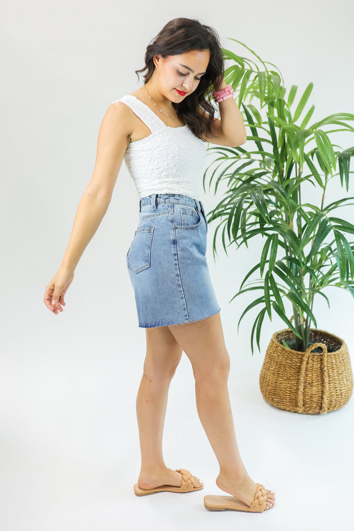 The Anna Boyfriend Denim Shorts-Shorts-Listicle-Southern House