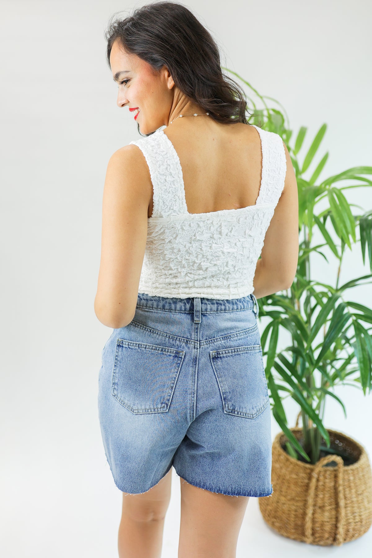 The Anna Boyfriend Denim Shorts-Shorts-Listicle-Southern House