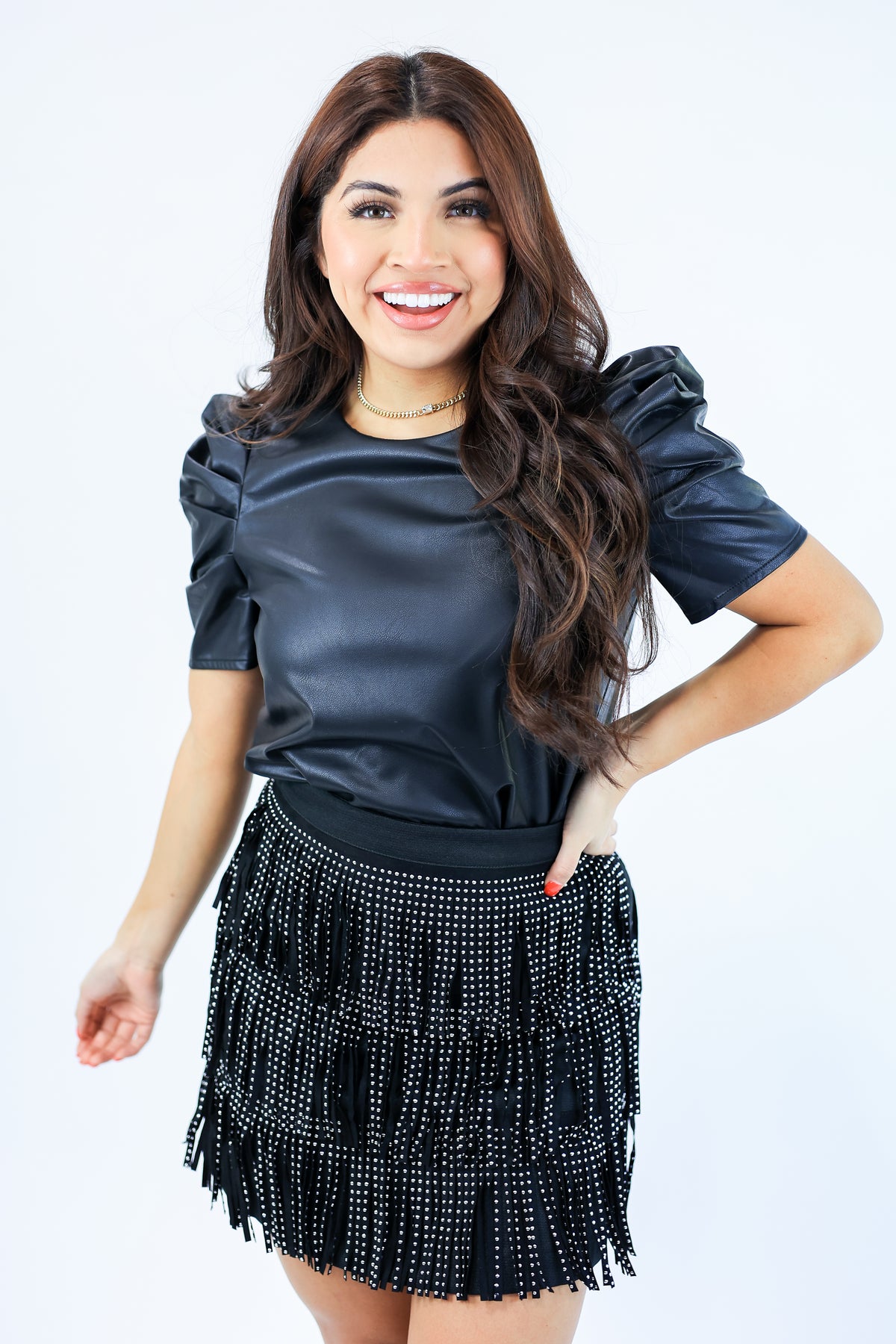 Graceful Beauty Link Necklace In Clear-Necklace-Joia-Southern House