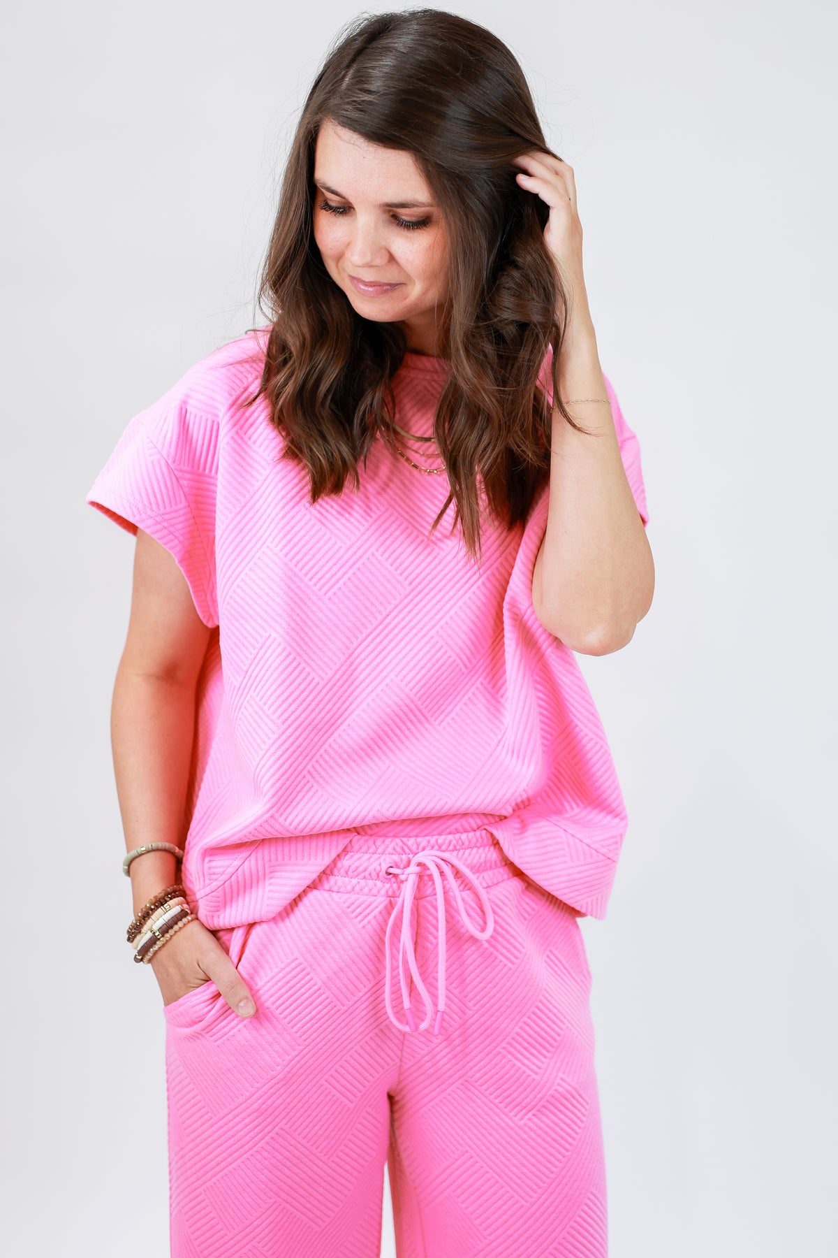 Beauty Babe Beaded Bracelet Stack In Neutral-Bracelet-Kenze Panne-Southern House