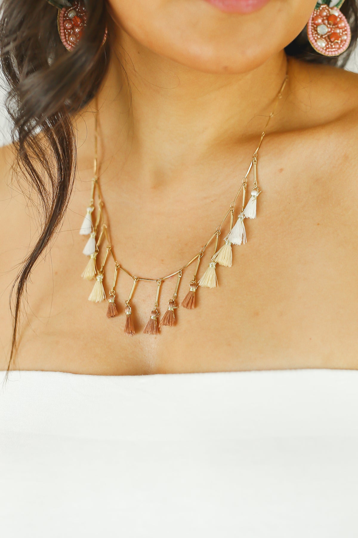 Greater Details Necklace In Beige-Necklace-Golden Stella-Southern House