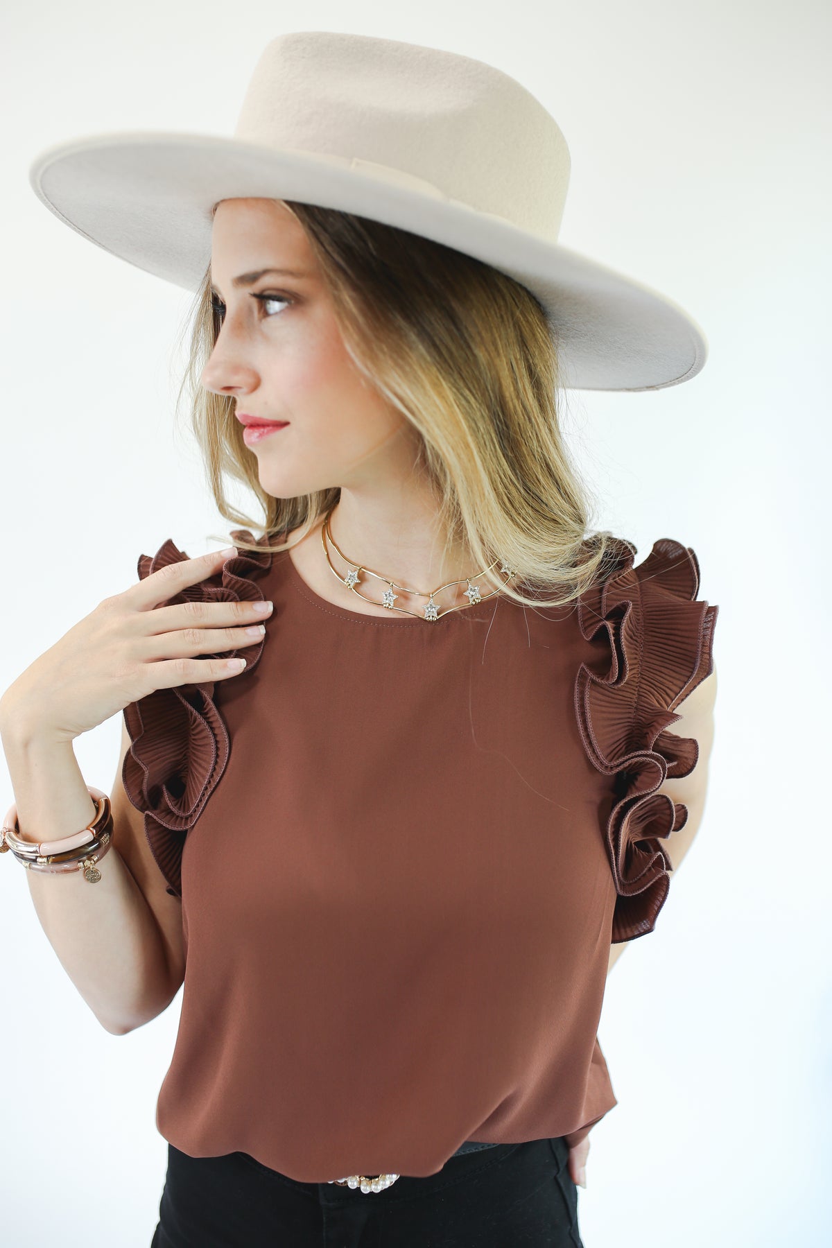 Light Up The Night Necklace In Gold by Boho Babes-Necklace-BOHO Babes-Southern House