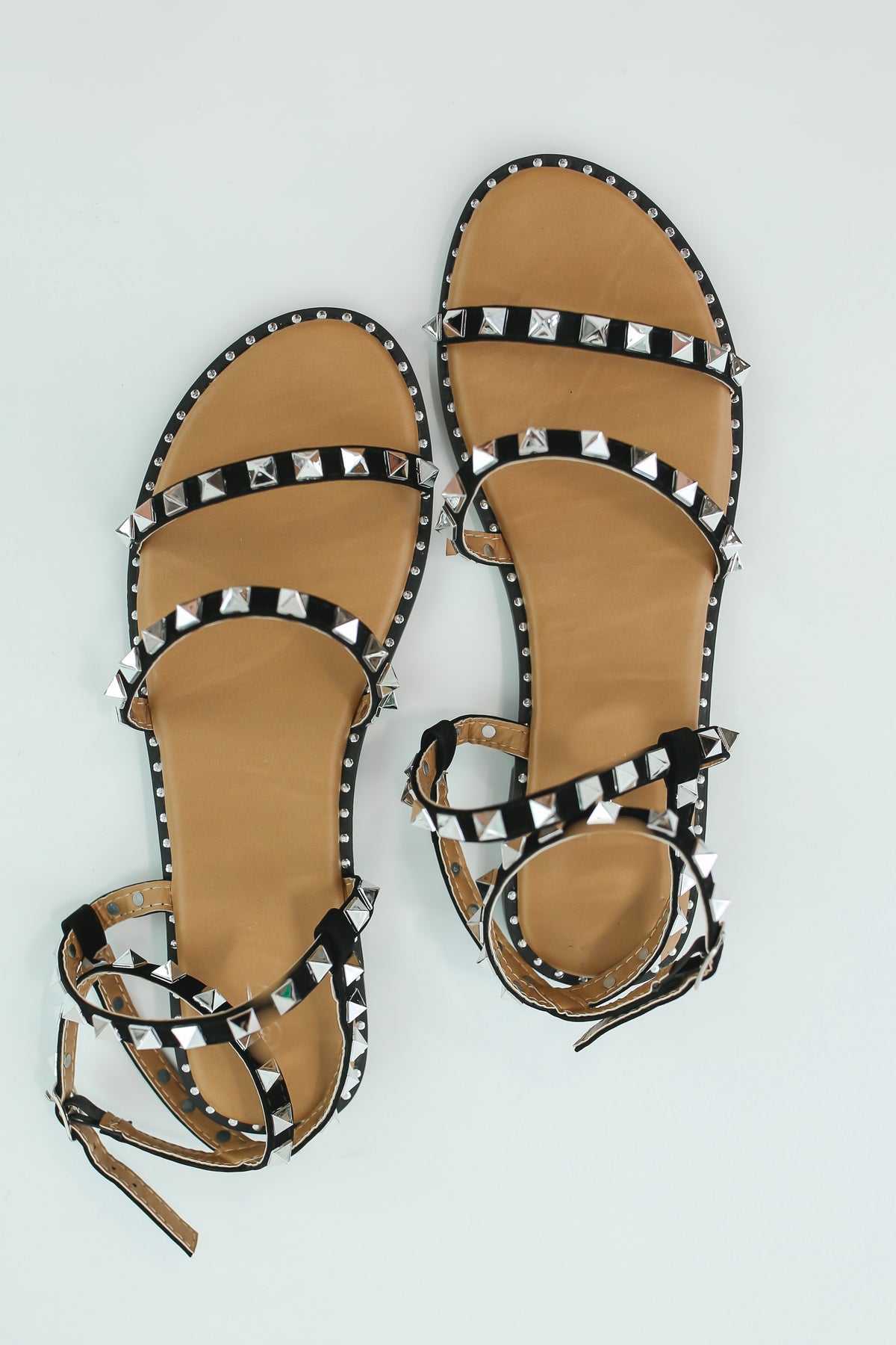 The Emily Studded Sandals In Black-Shoes-Ccocci-Southern House