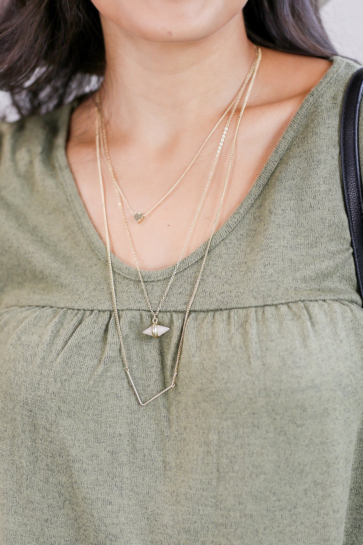 Just My Luck Layered Necklace-Necklace-Andrea Bijoux-Southern House
