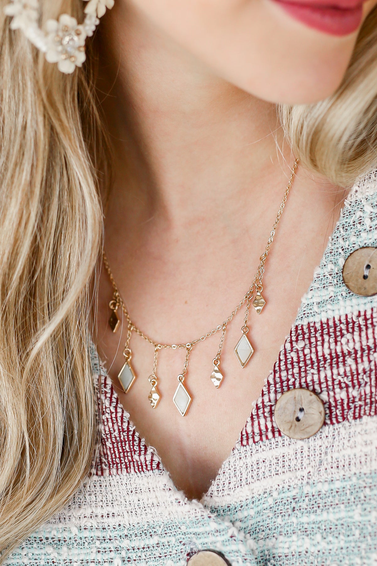 Neutral Perfection Necklace In Gold-Necklace-Andrea Bijoux-Southern House