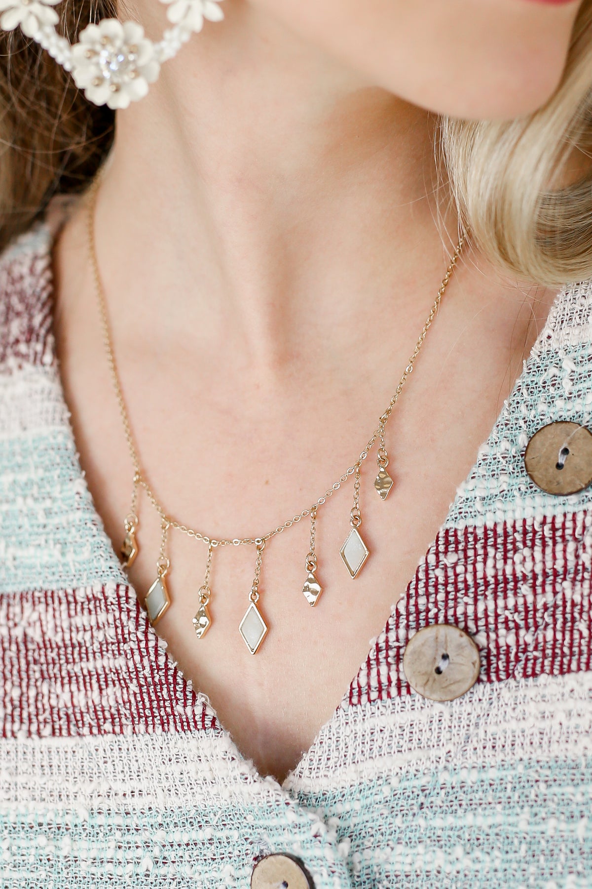 Neutral Perfection Necklace In Gold-Necklace-Andrea Bijoux-Southern House