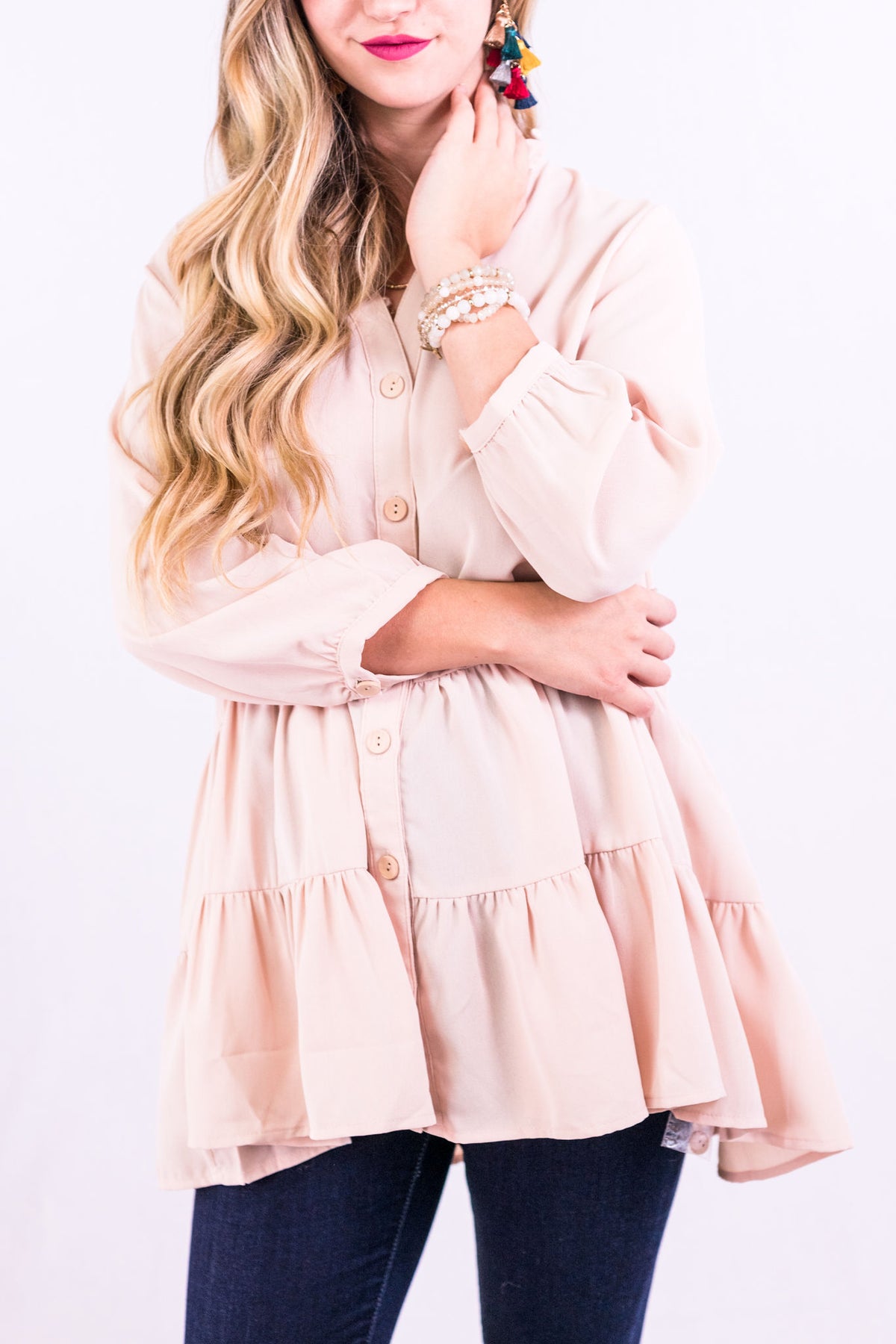 Bold Move Tassel Earrings In Multi-Earrings-Golden Stella-Southern House