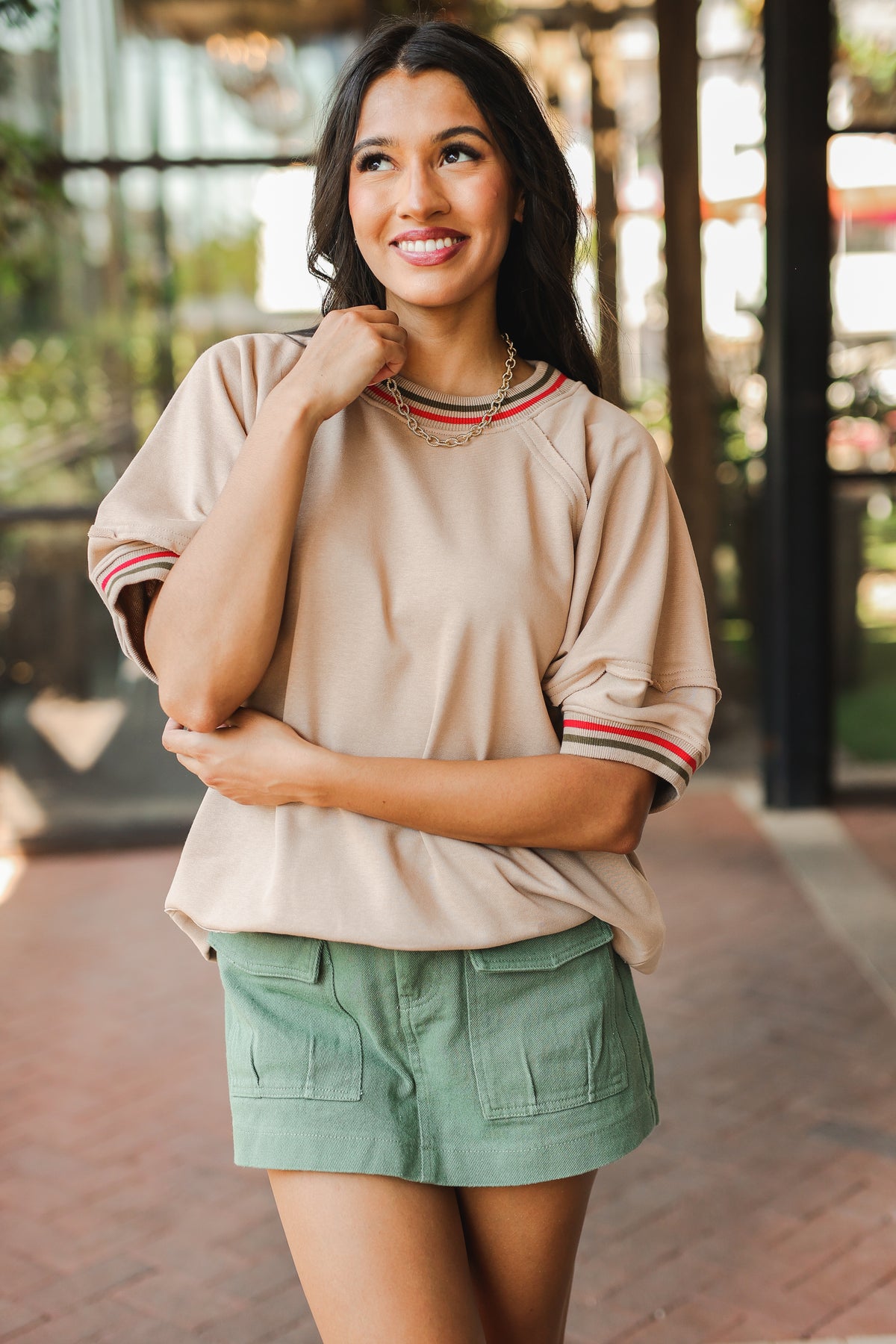 Cozy Mindset Top - Sand-Shirt/Tops-Southern House