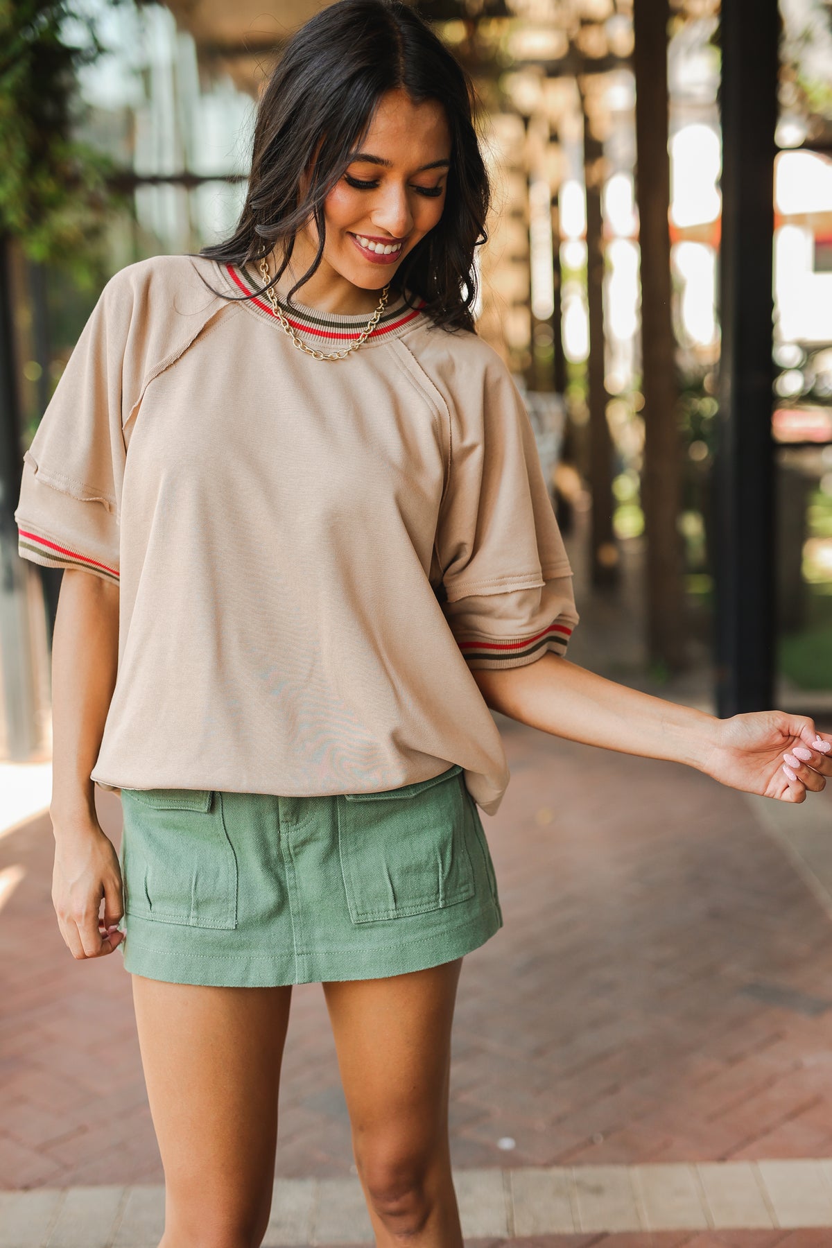 Cozy Mindset Top - Sand-Shirt/Tops-Southern House