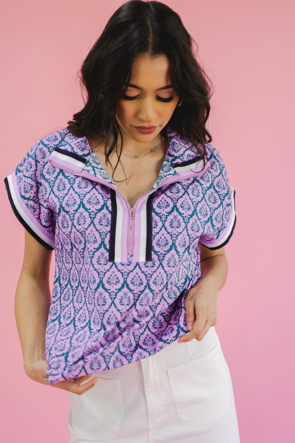 Southern Charm Top - Lilac