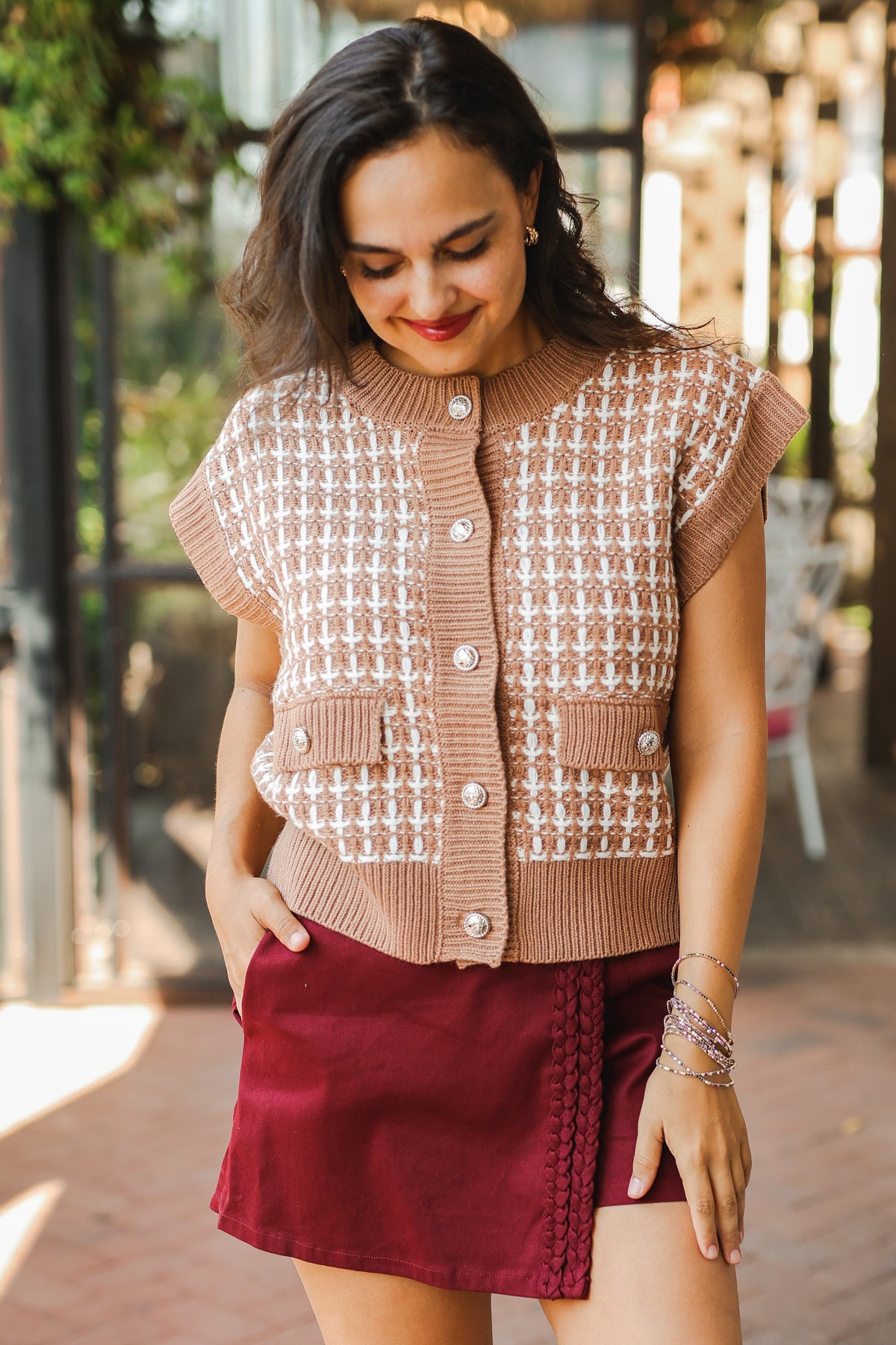 Vineyard Views Knit Sweater - Taupe-Sweater-Southern House