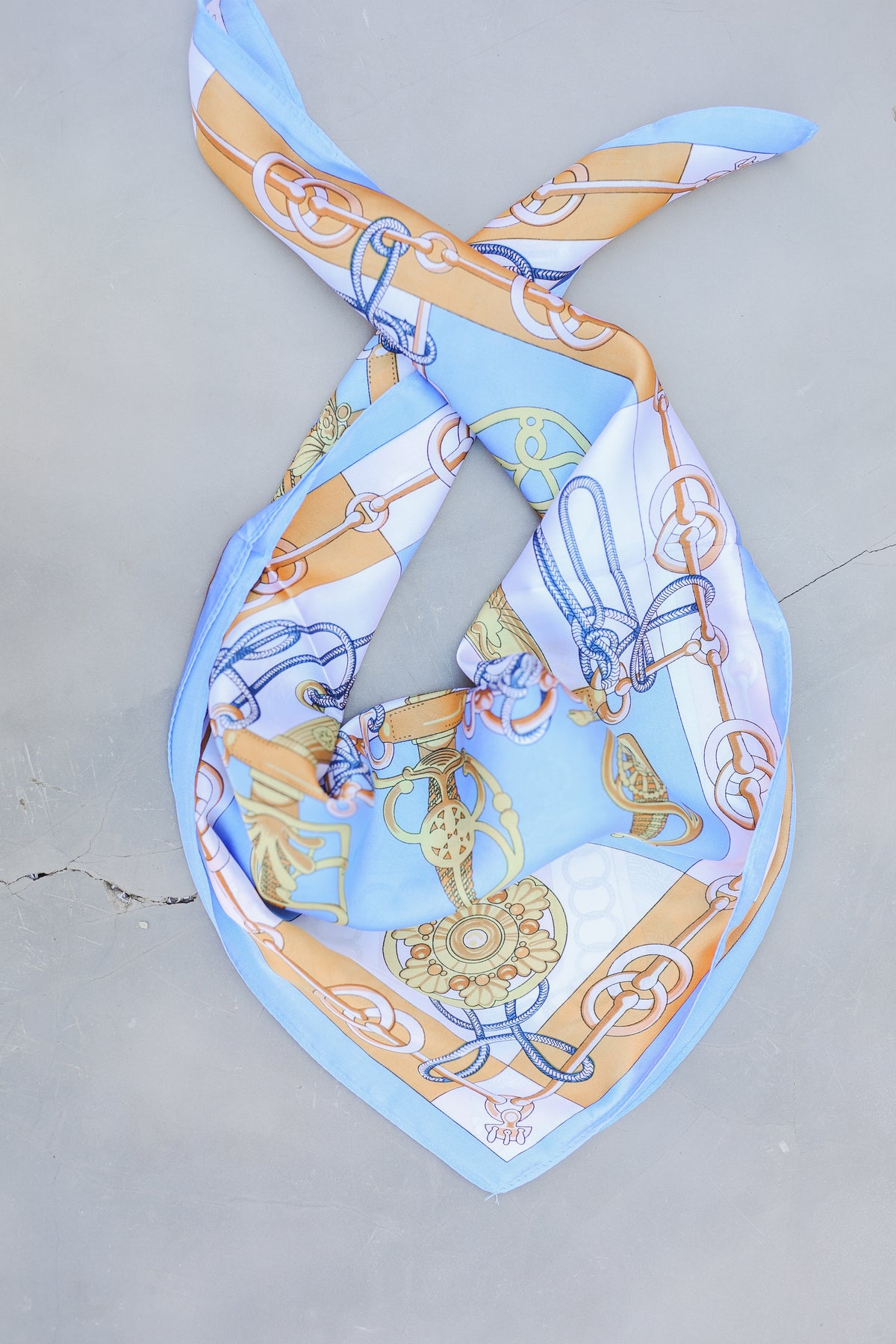 Regal Ropes Scarf – Blue