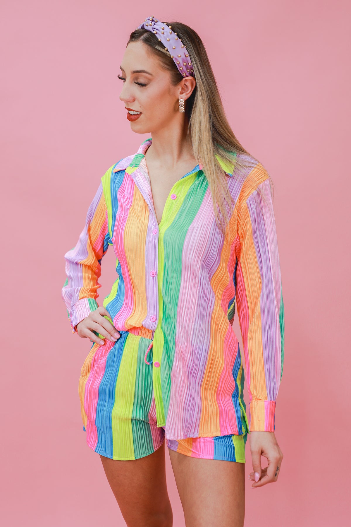 Final Destination Pleated Top In Multi
