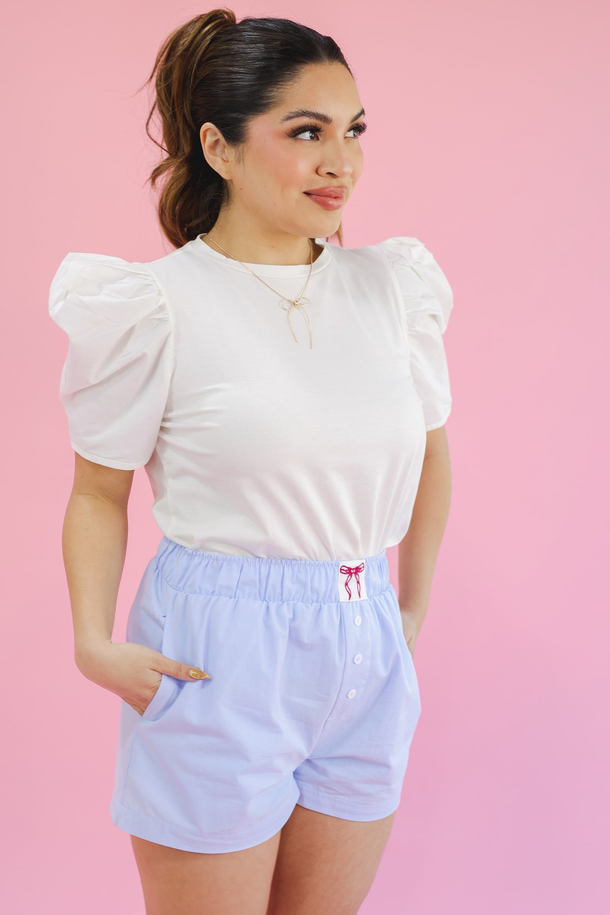Trendy Cutie Boxer Shorts - Lt Blue