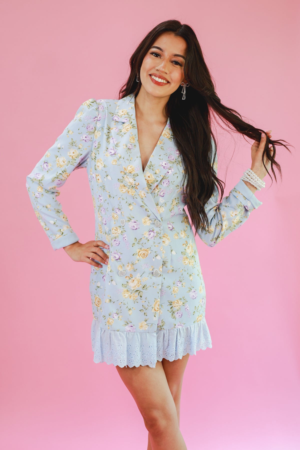 pink floral blazer dress ZARA WOMAN NWT CORSET STYLE PINK FLORAL LINEN BLEND Dress MEDIUM Roses