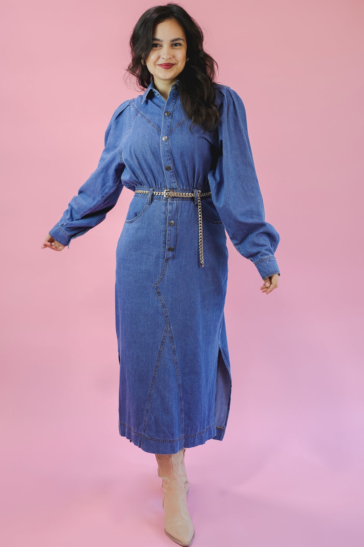 Blue Skies Midi Dress
