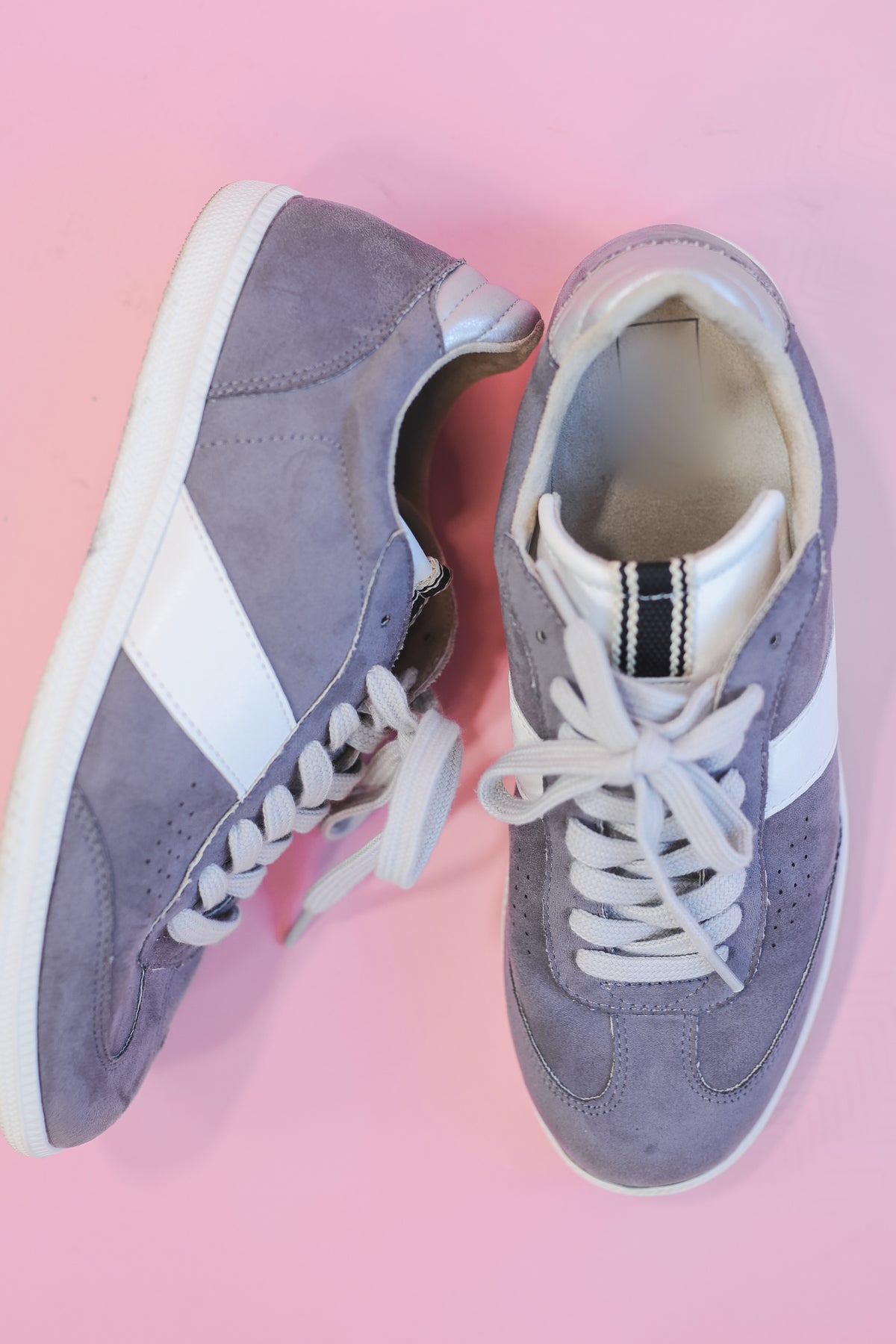 The Sydney Sneaker In Grey Suede