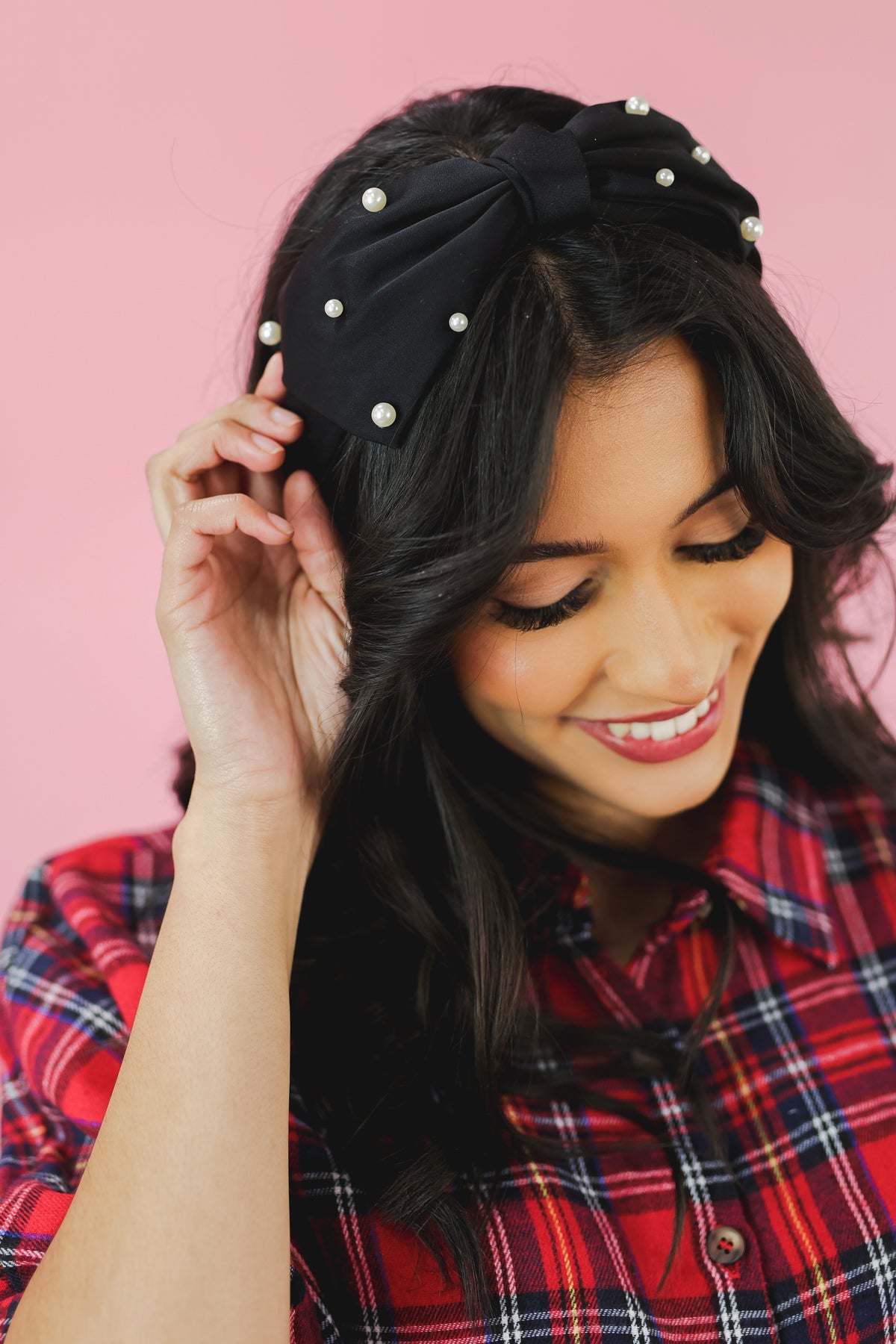 Open Heart Headband in Black
