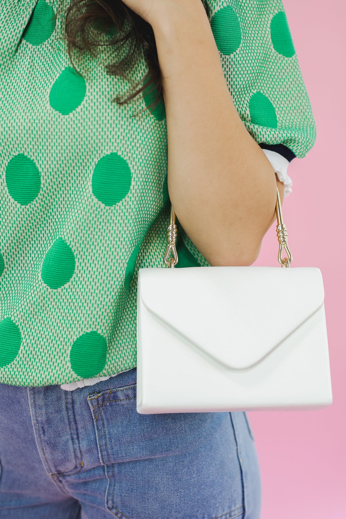 The Maggie Crossbody - White