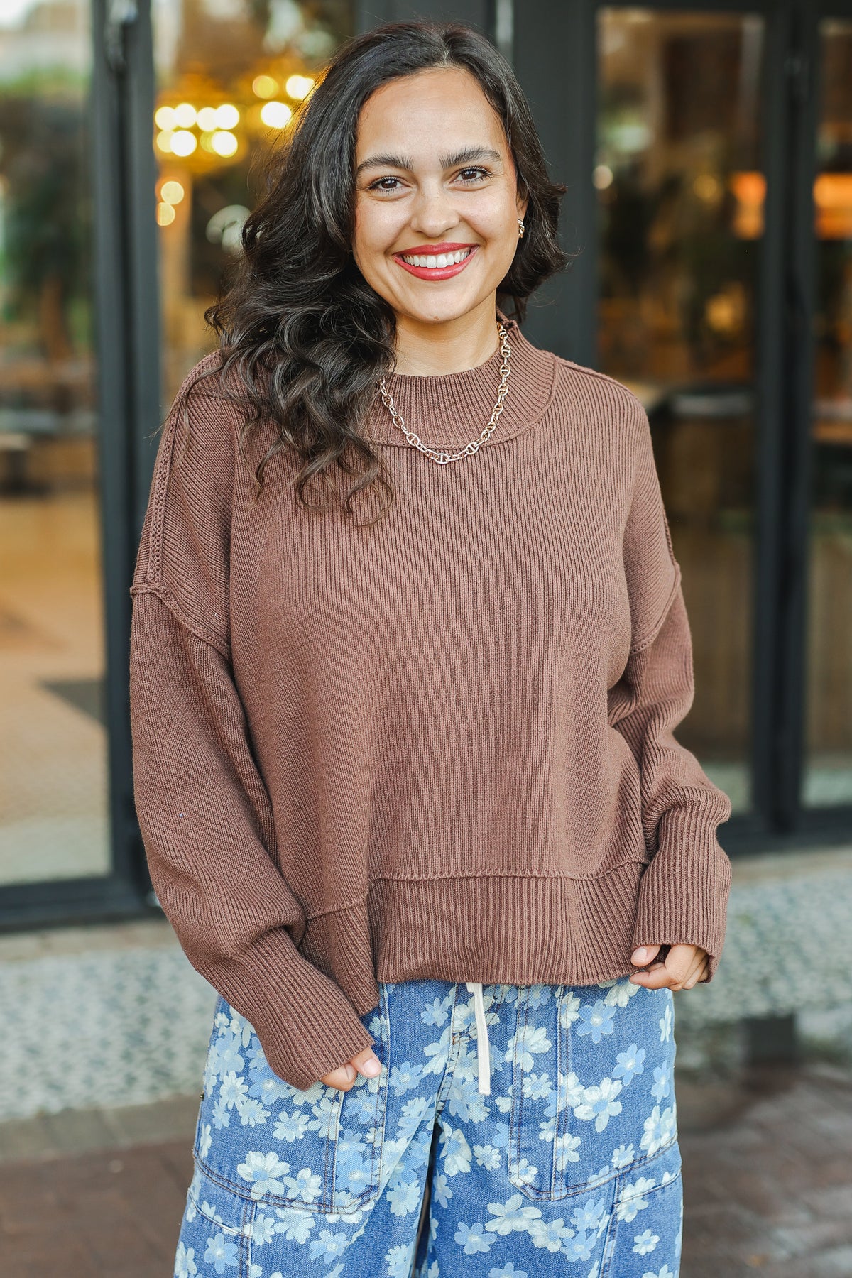 The Modern Essential Knit - Brown-Sweater-Southern House