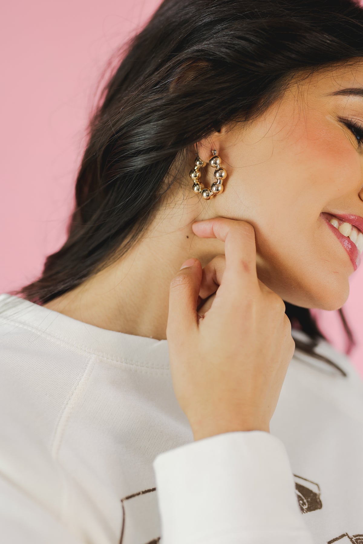 Gleaming Gold Hoops