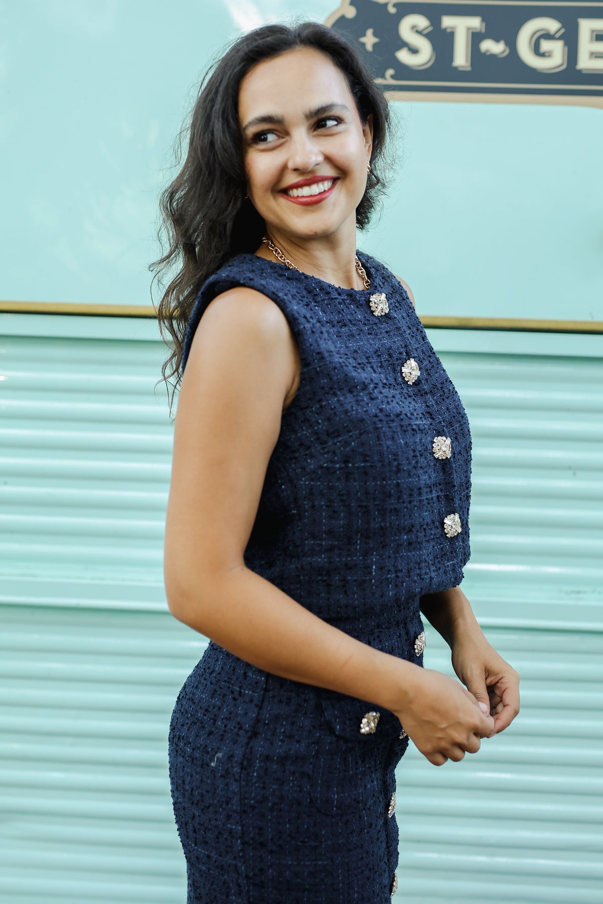 Iconic Elegance Vest – Navy-Vest-Southern House