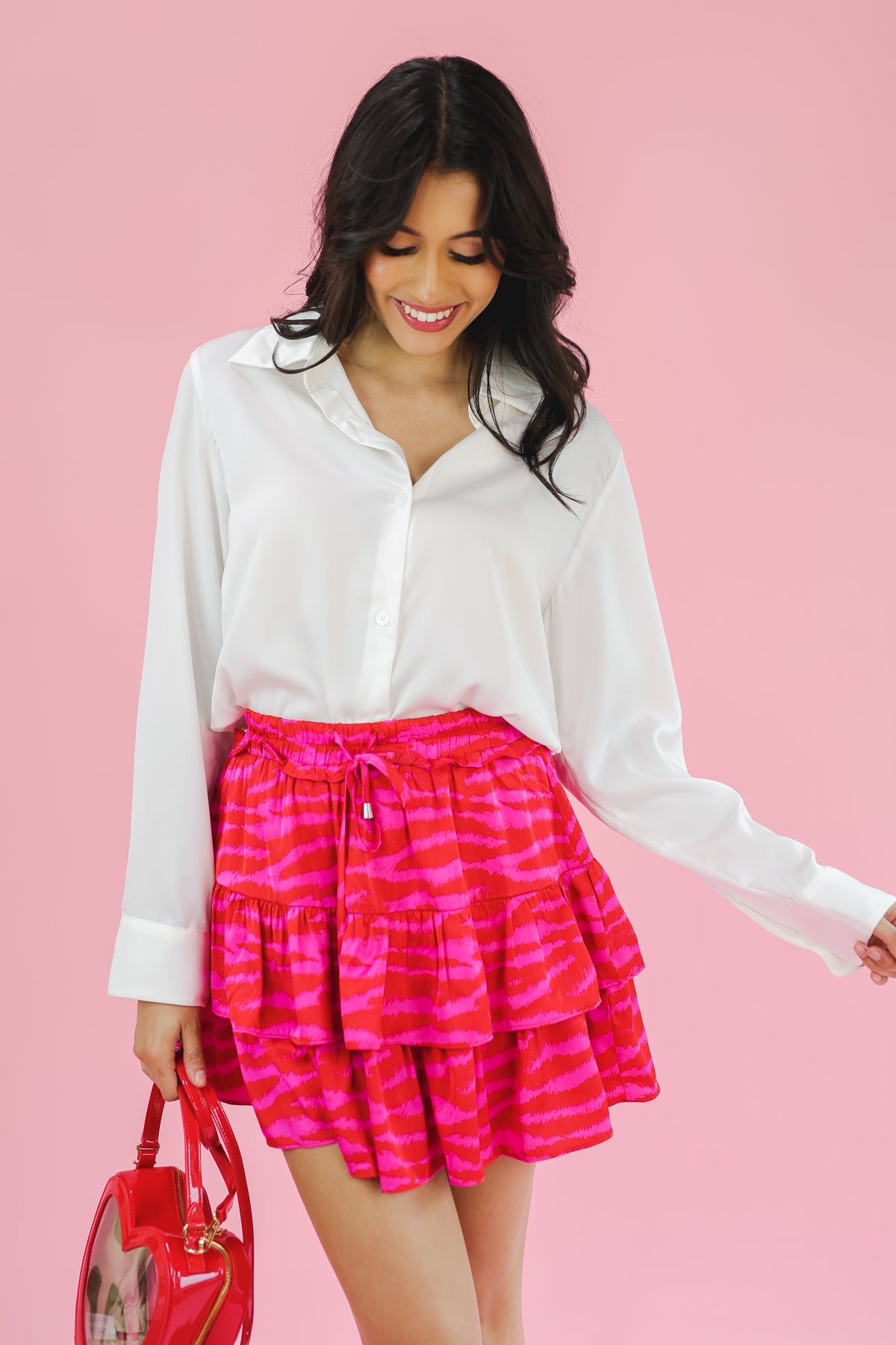 Zebra Luxe Skort - Pink
