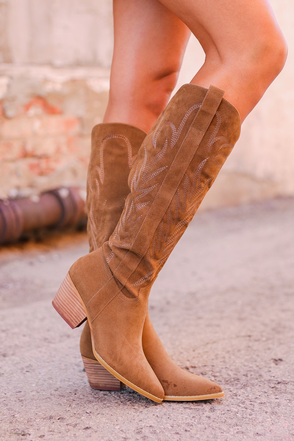 The Samara Knee High Boot - Brown