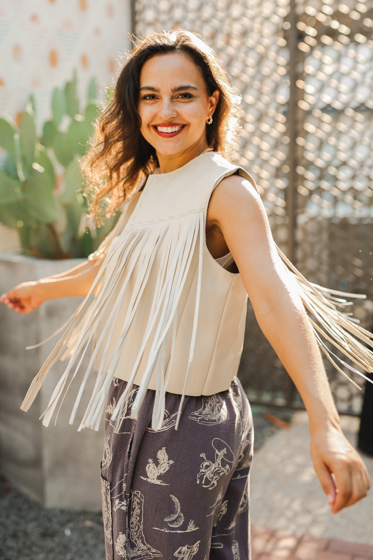 Stone Ranch Fringe Vest
