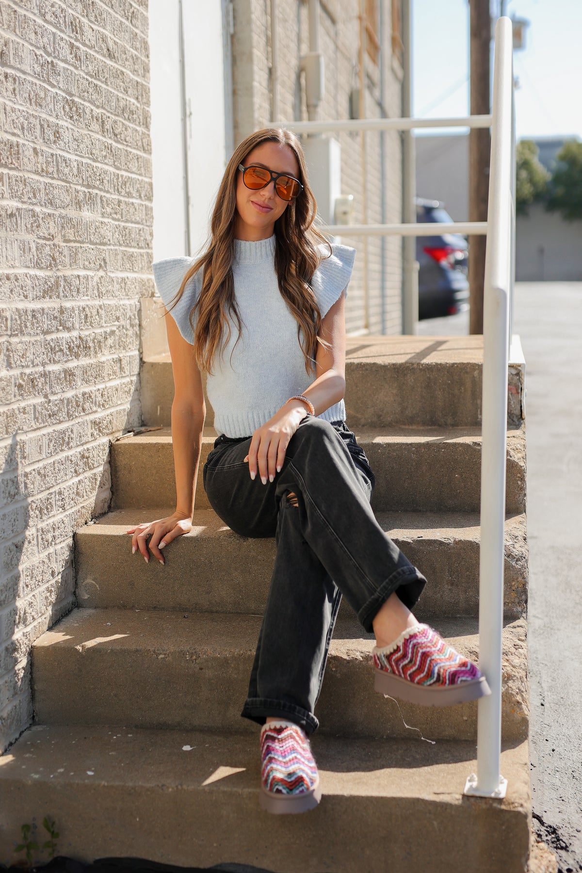 Brandi Mules on a model.