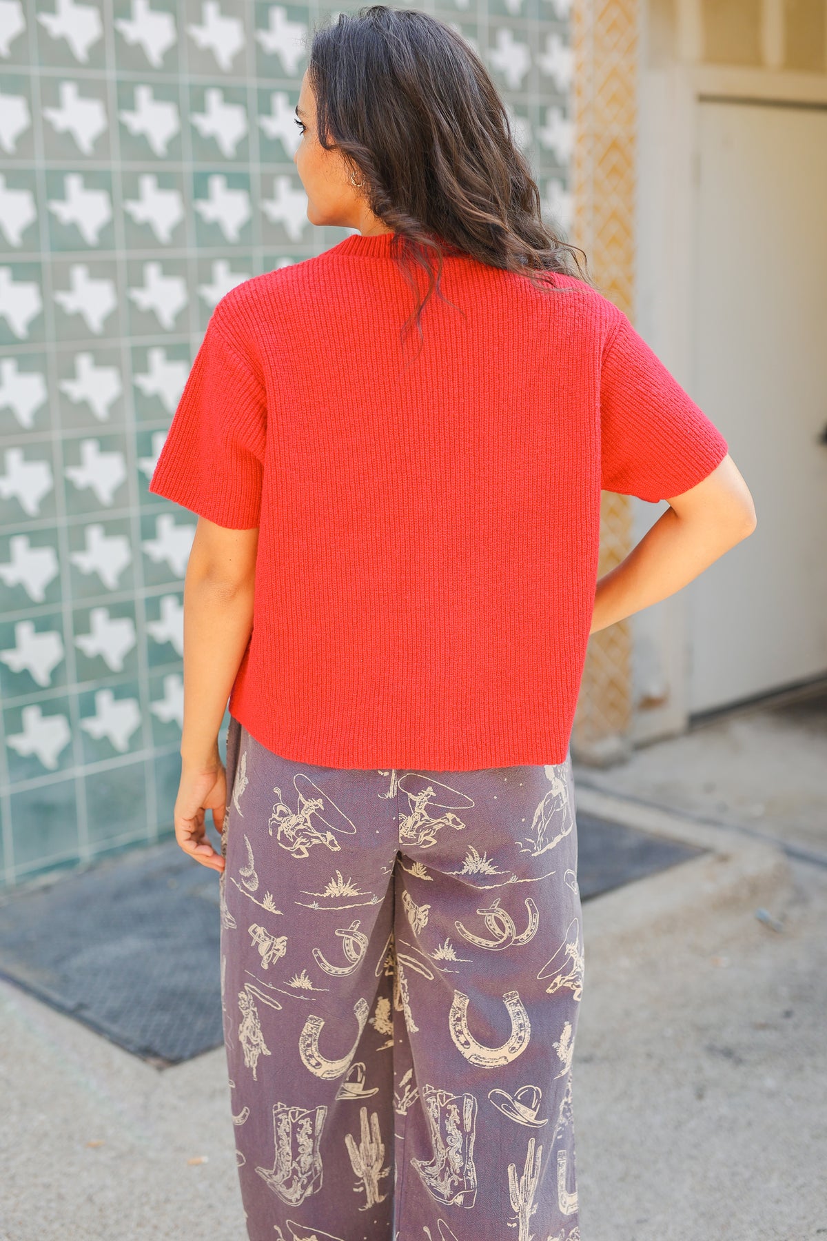 Poppy Button Up Knit-Shirt/Tops-Southern House