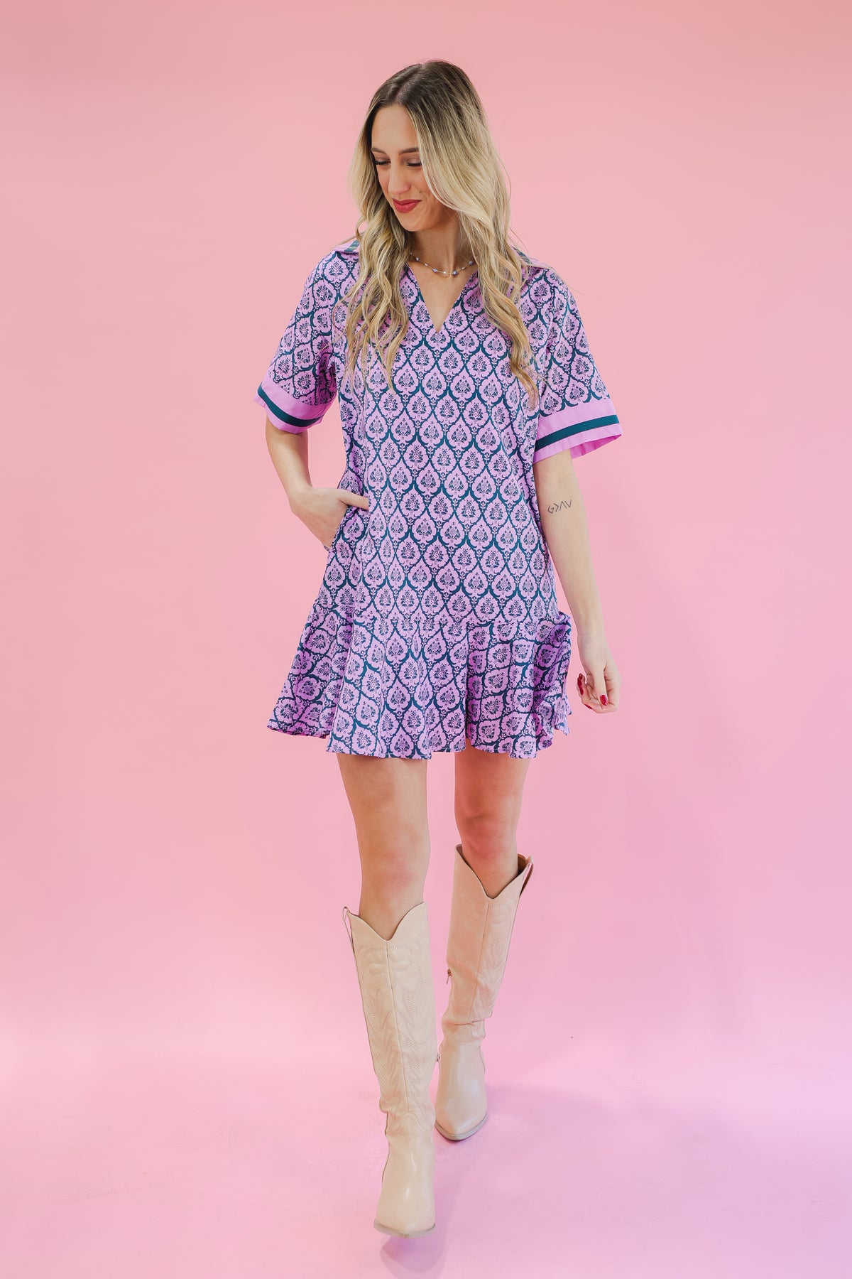 Coastal Breeze Dress - Lilac