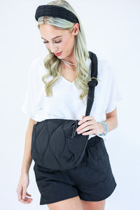 Magical Weekend Puffer Shorts In Black